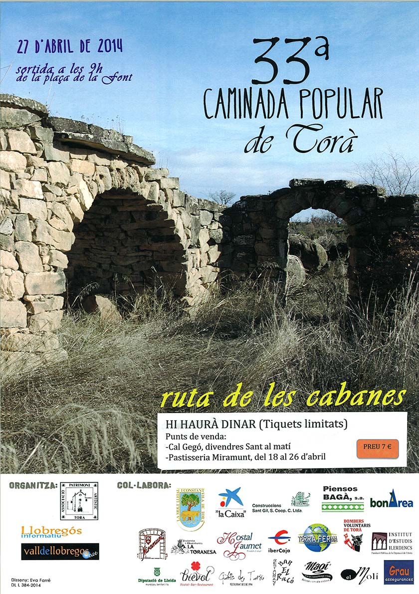 cartell 33a caminada popular torà