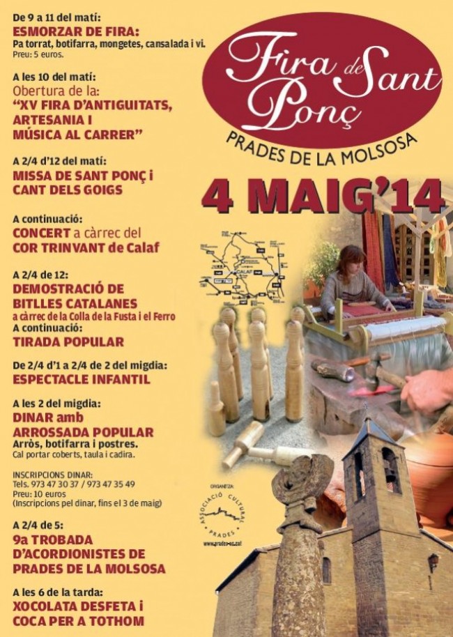 cartell Fira de Sant Ponç 2014