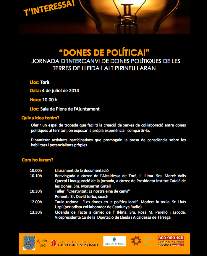 cartell Jornada Dones de Política