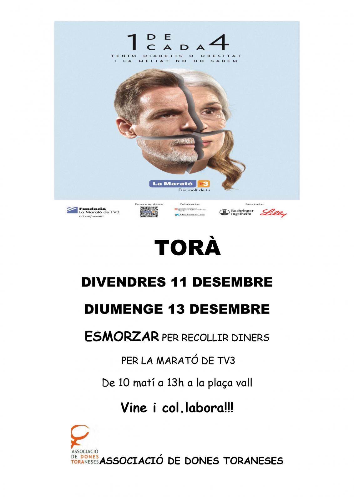 cartell Esmorzar solidari per la Marató TV3 - 2015