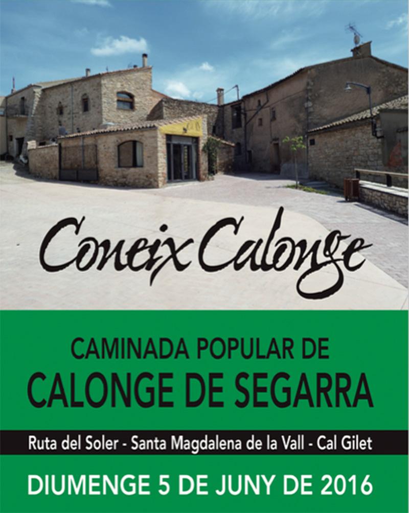 cartell 9a caminada popular Coneix Calonge