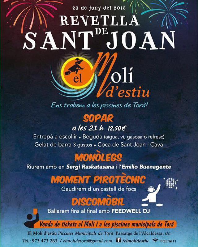 cartell Revetlla de sant Joan