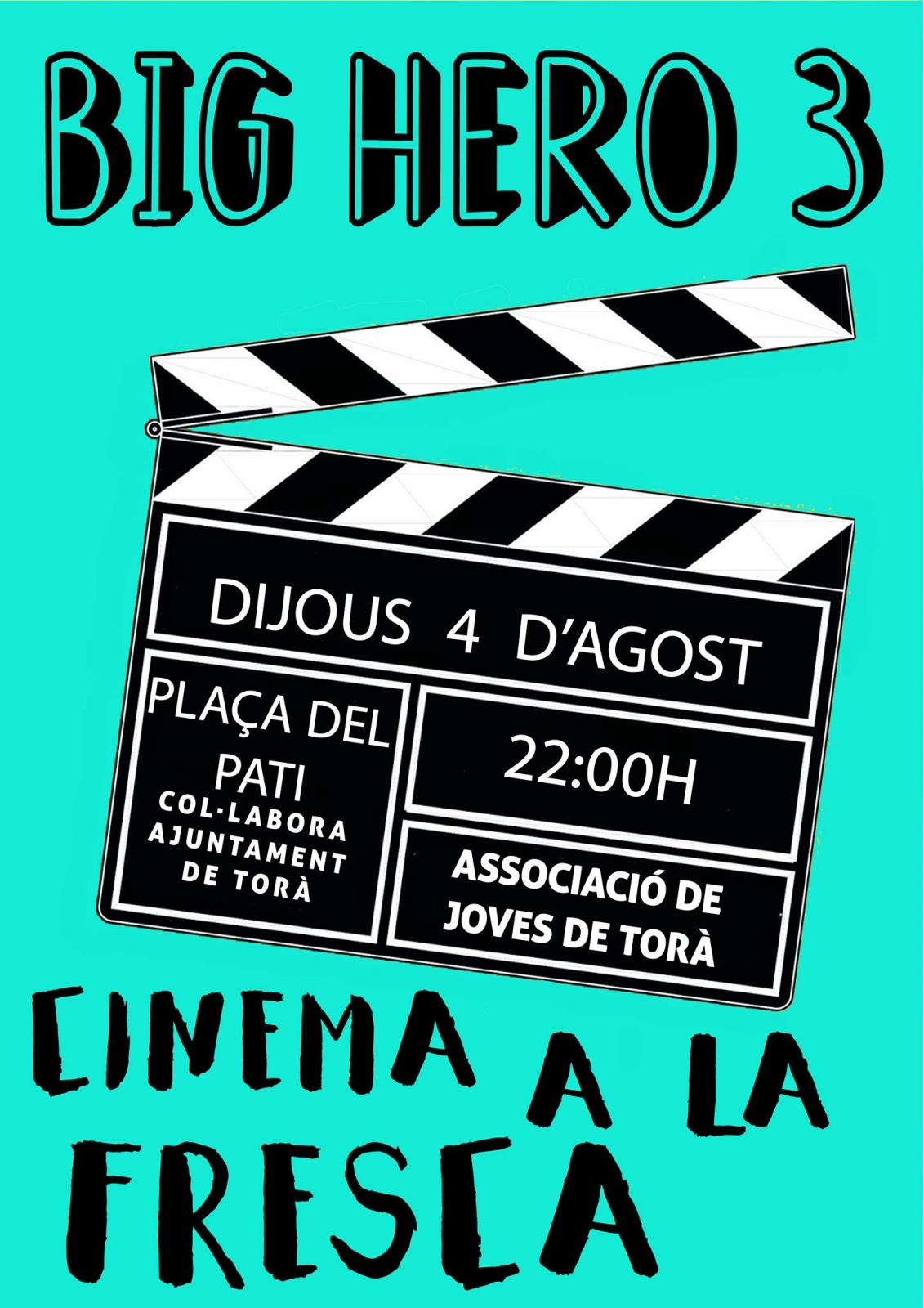 cartell Cinema a la fresca 'Big Hero 3'