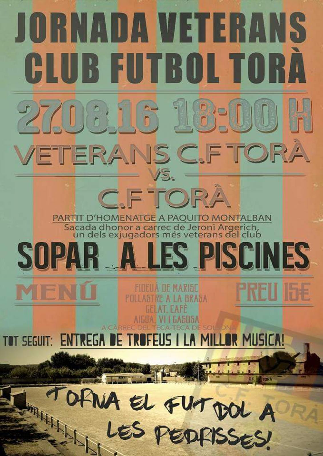 cartell Jornada veterans CF Torà