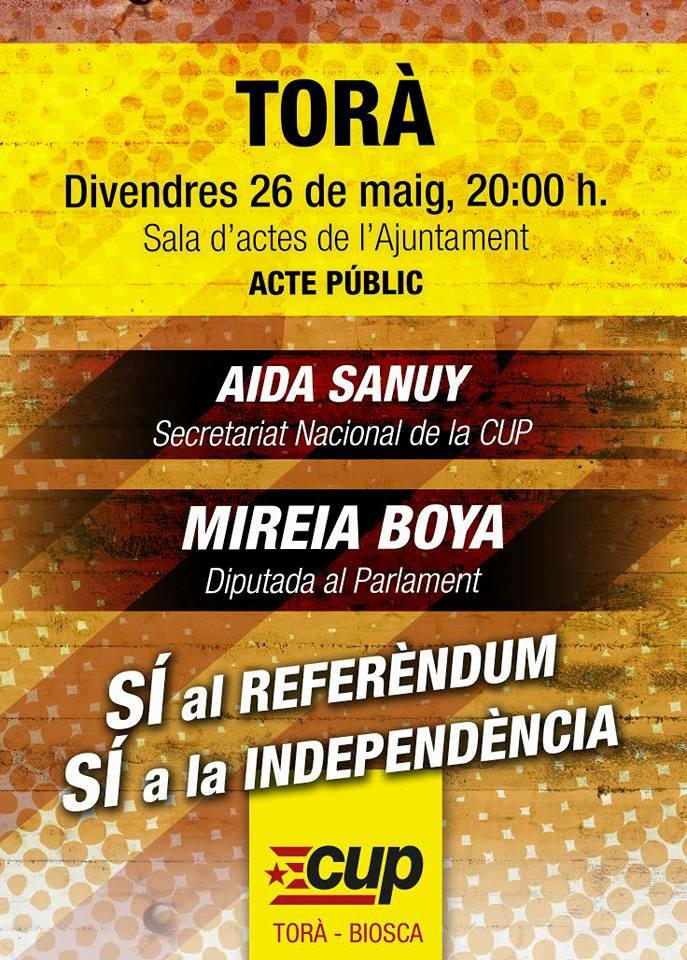 cartell Sí al Referèndum, sí a la Independència!