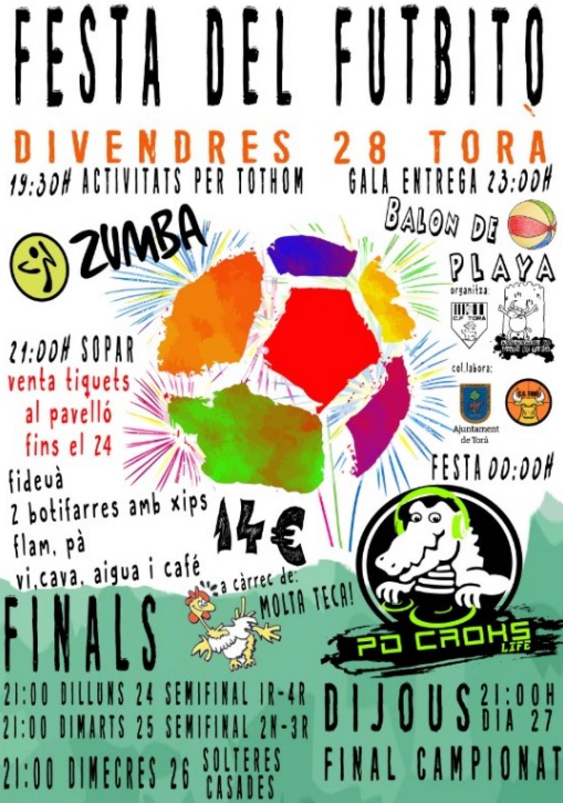 cartell Festa del Futbito Torà 2017