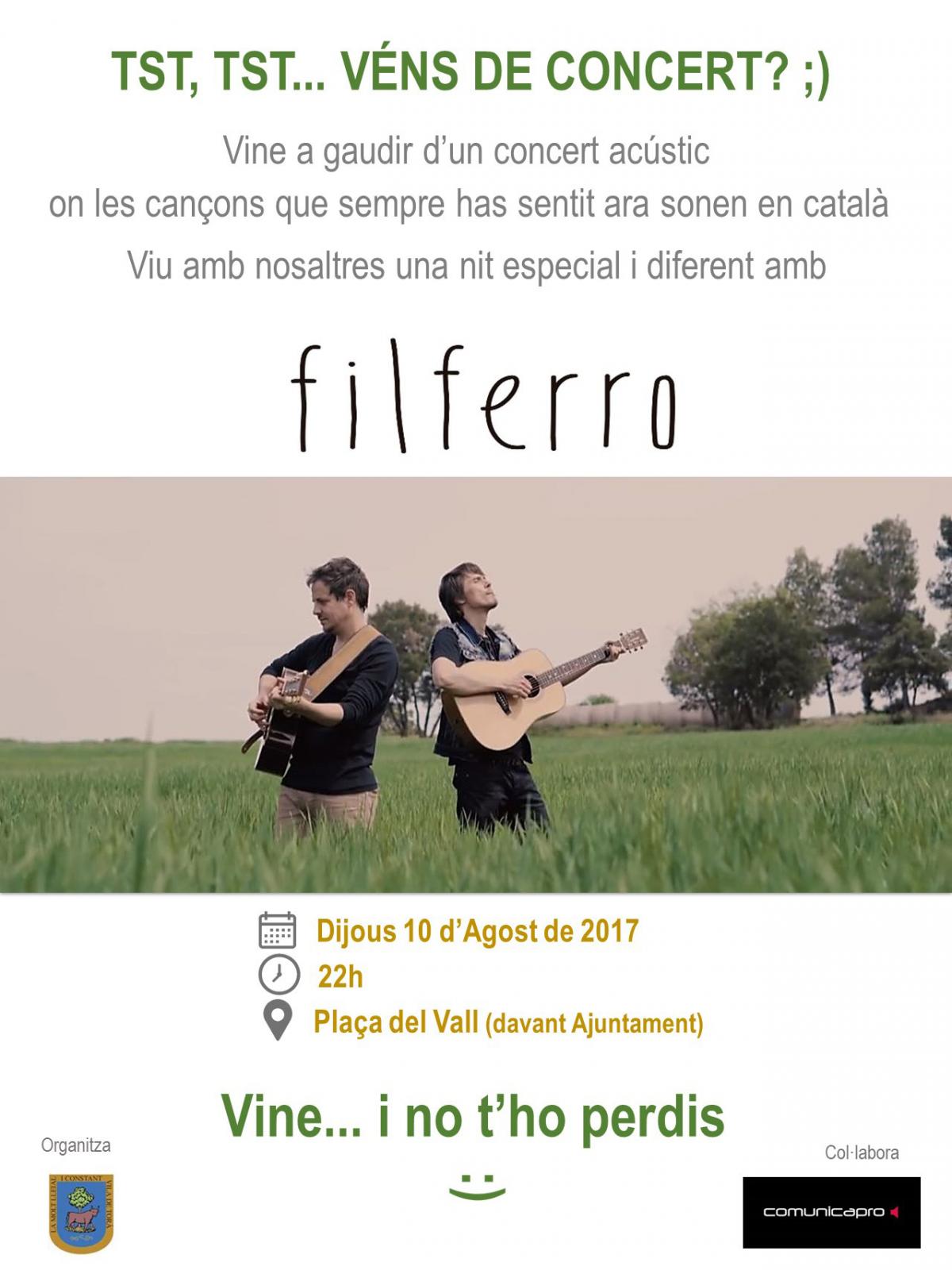cartell Concert de Filferro