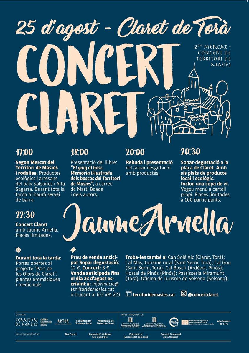 cartell 2on Mercat-Concert a Claret