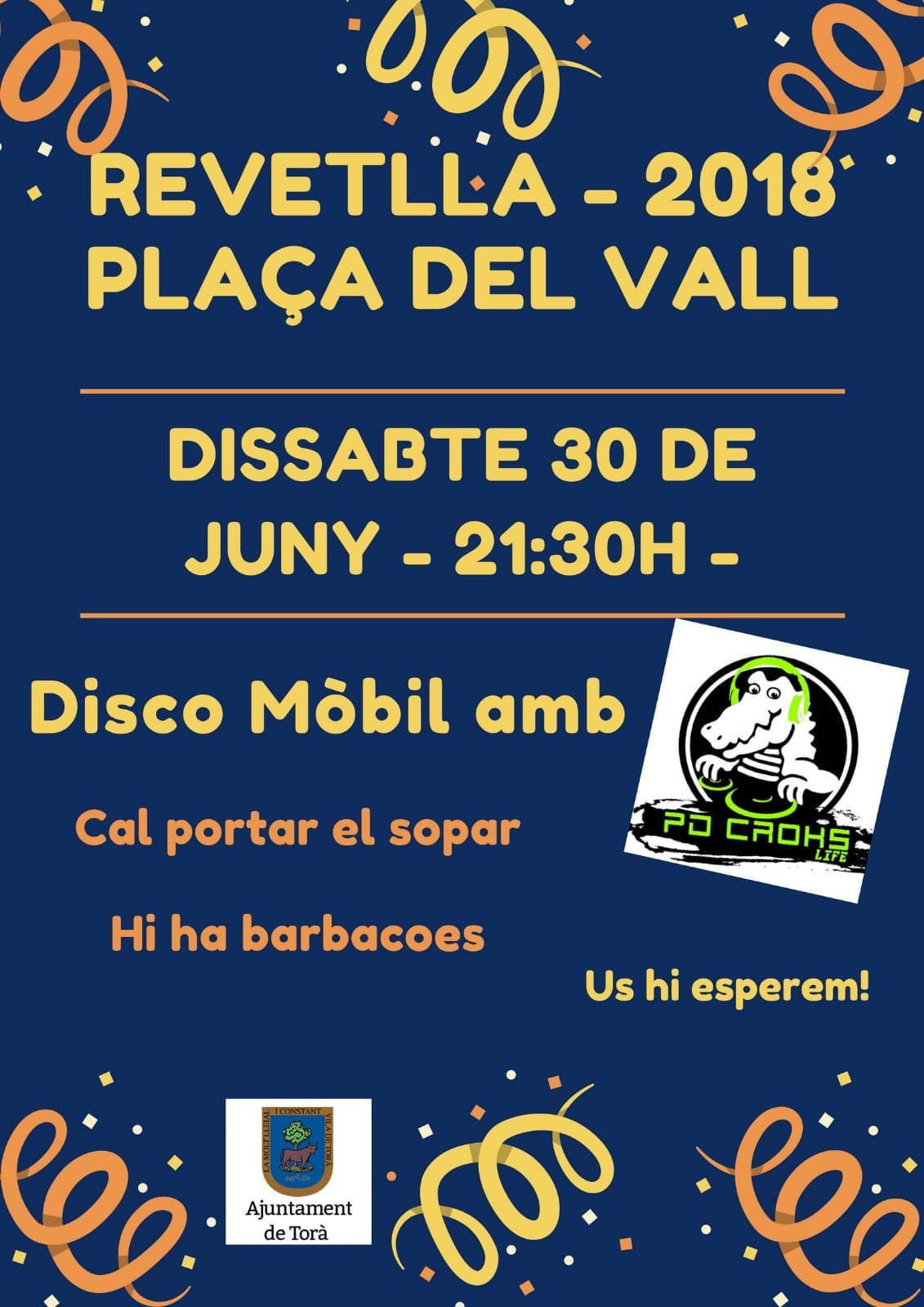 Revetlla a la plaça del Vall 2018