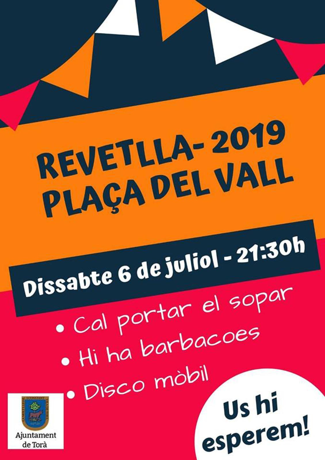 Revetlla a la plaça del Vall 2019
