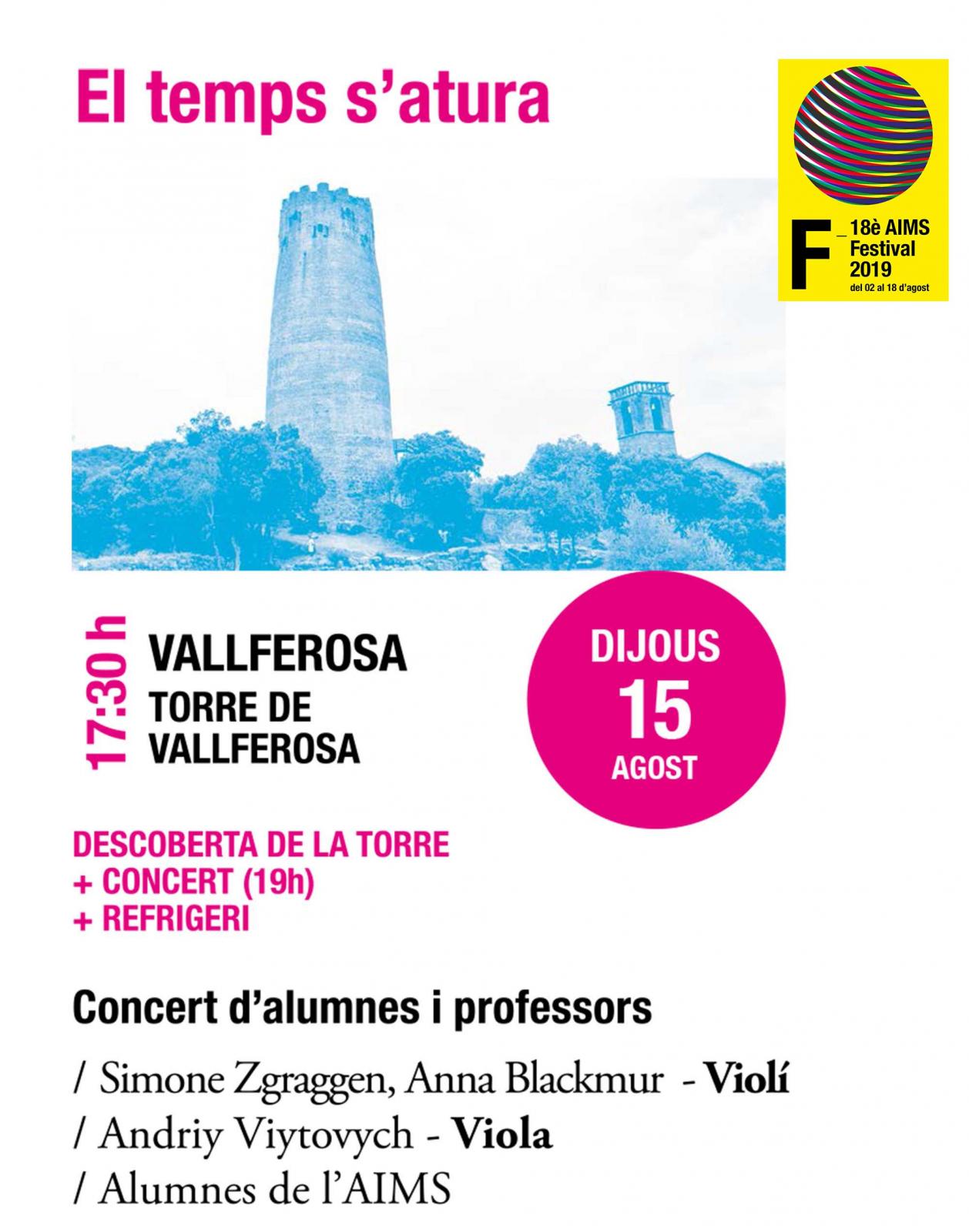Concert AIMS 'El Temps s'atura' a Vallferosa