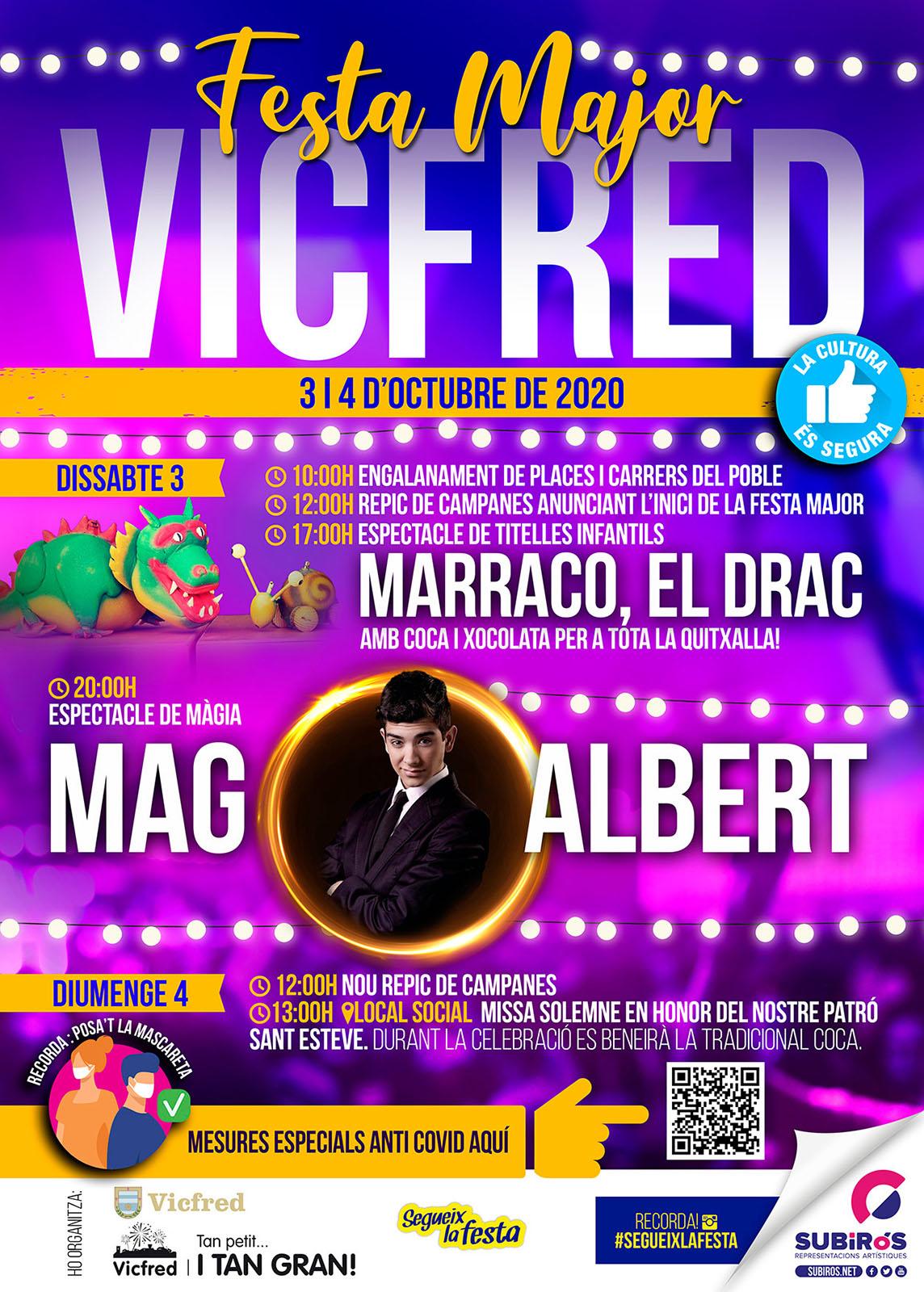 cartell Festa Major de Vicfred 2020