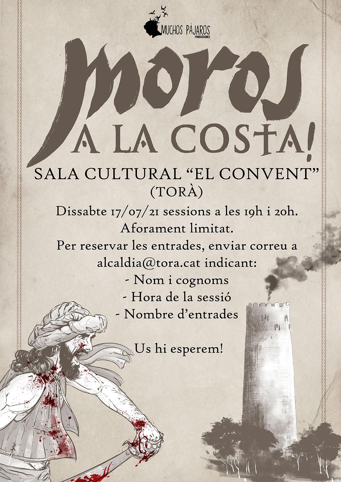 cartell Preestrena de 'Moros a la costa!' a Torà