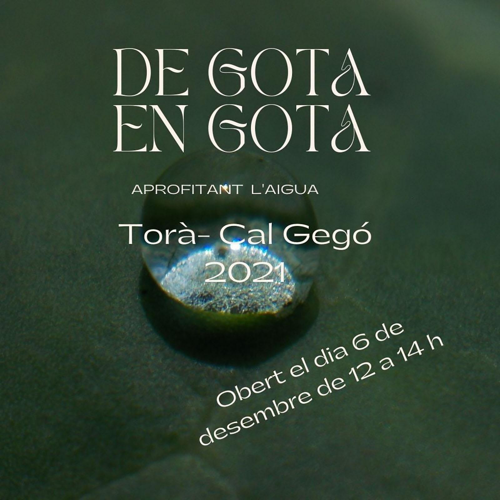 cartell Exposició 'De gota en gota'