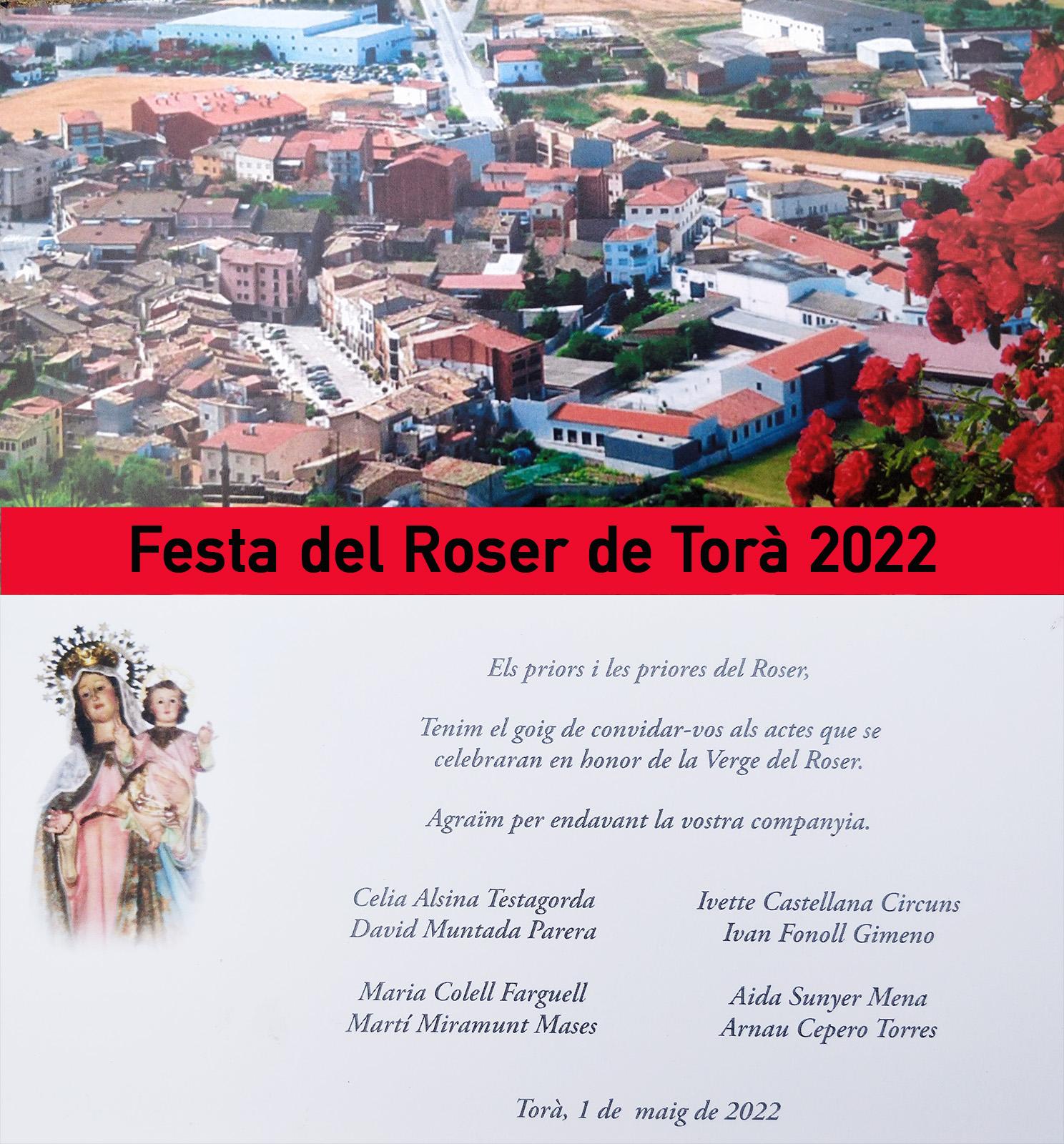 cartell Festa del Roser 2022