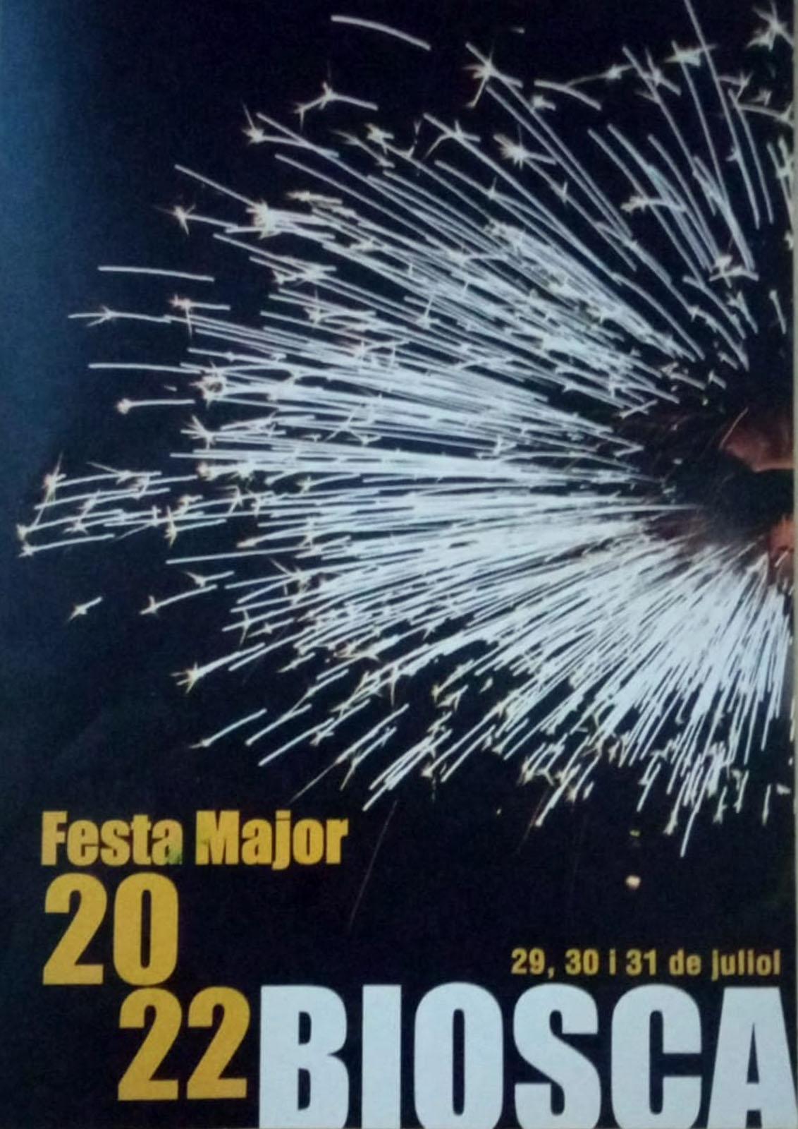 cartell Festa Major de Biosca 2022