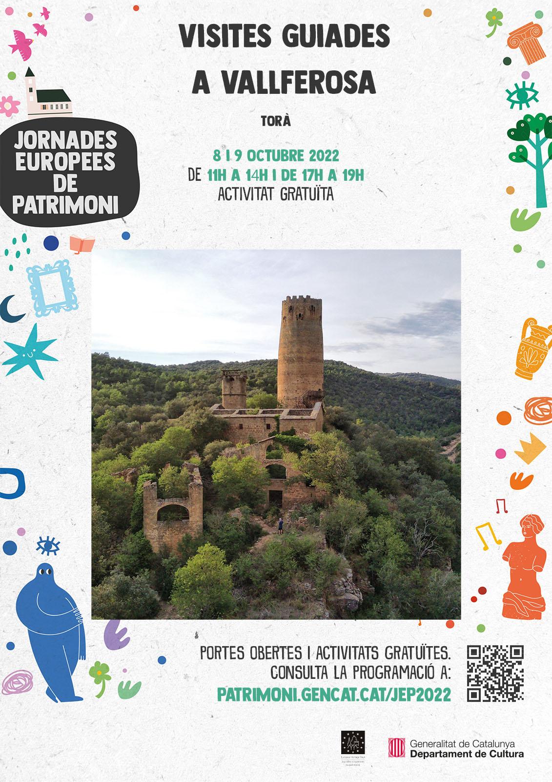 cartell Visites guiades a Vallferosa