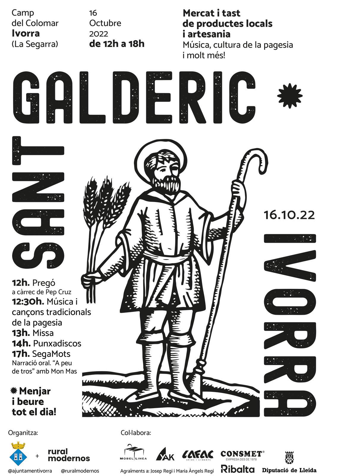 cartell Fira de Sant Galderic a Ivorra
