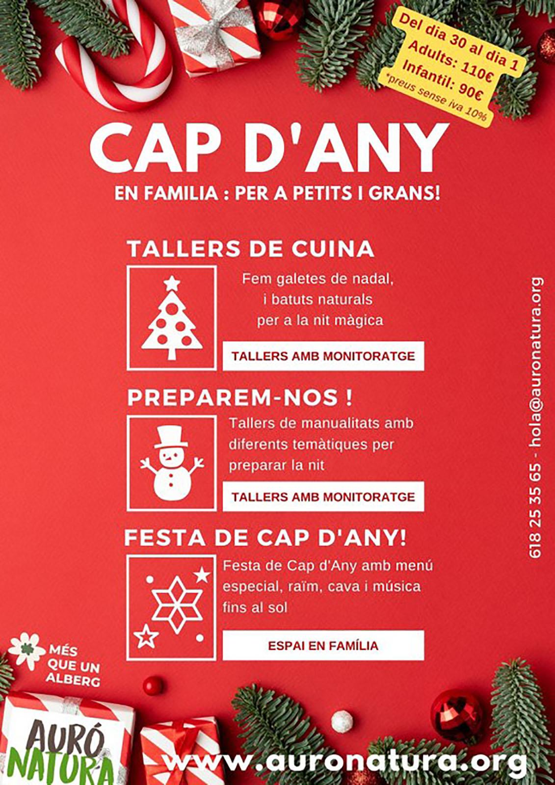 cartell Cap d'Any a Auró Natura