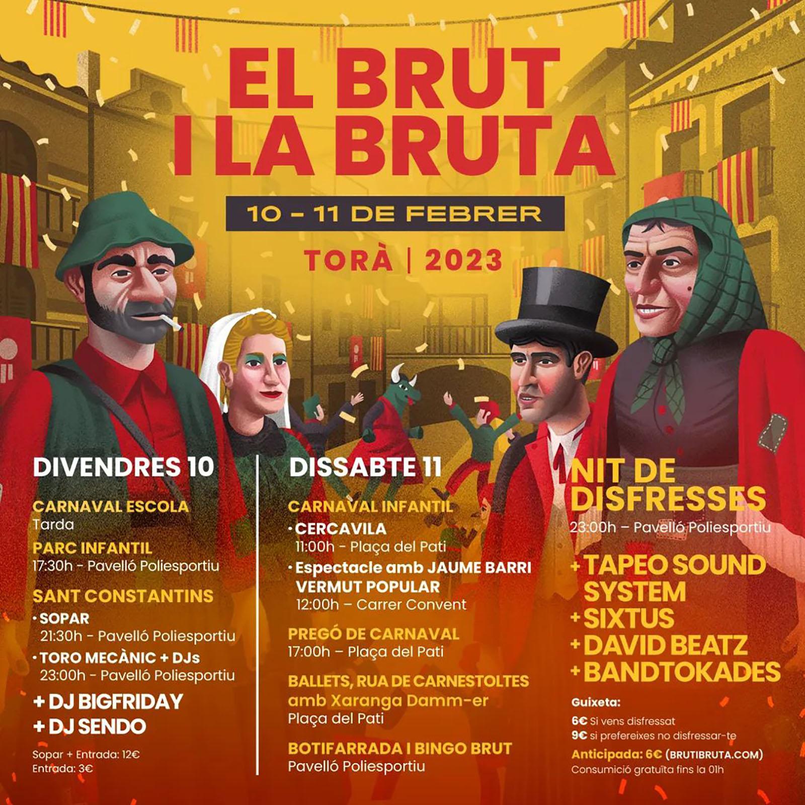 cartell El Brut i la Bruta 2023