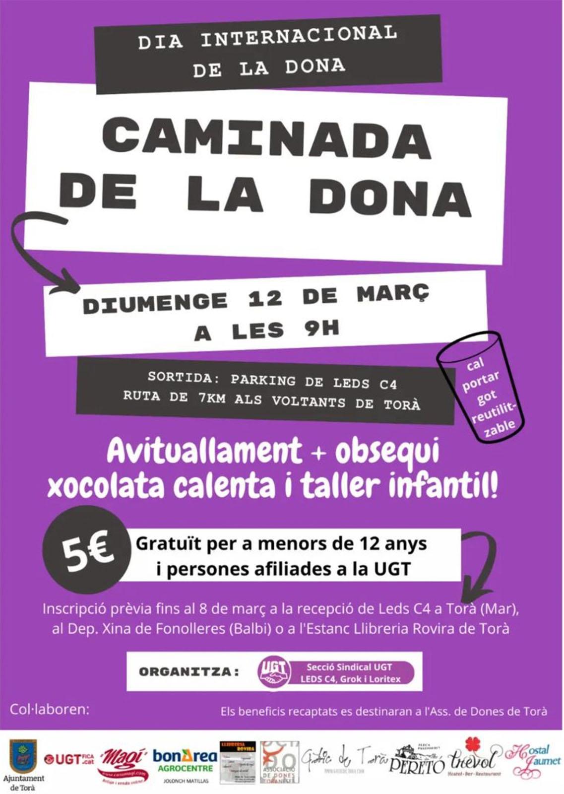 cartell Caminada de la dona