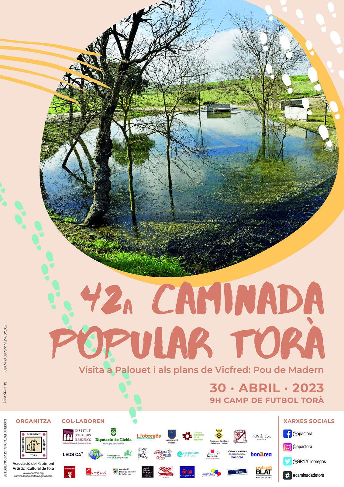 cartell 42a Caminada popular de Torà