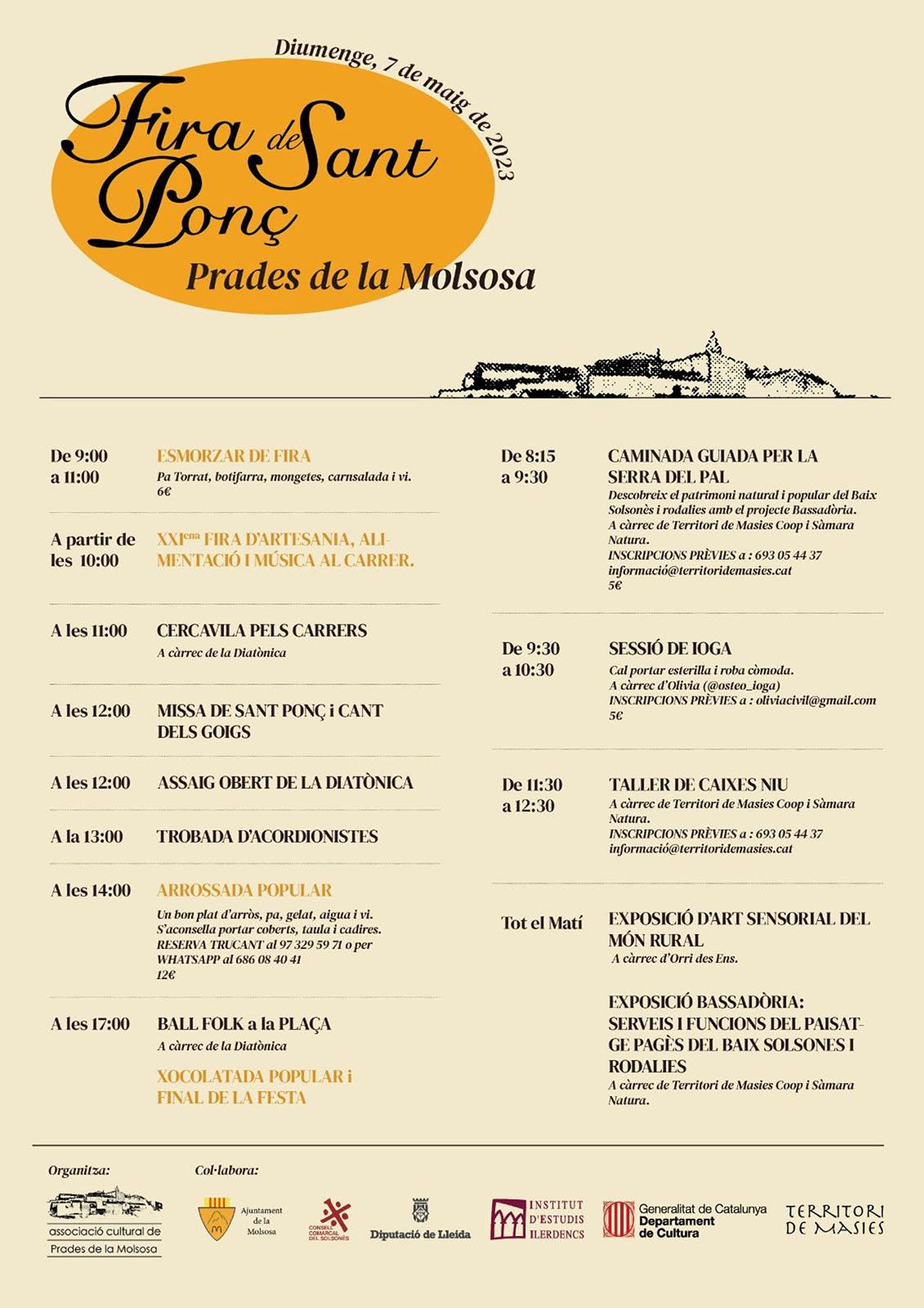 cartell Fira de Sant Ponç 2023