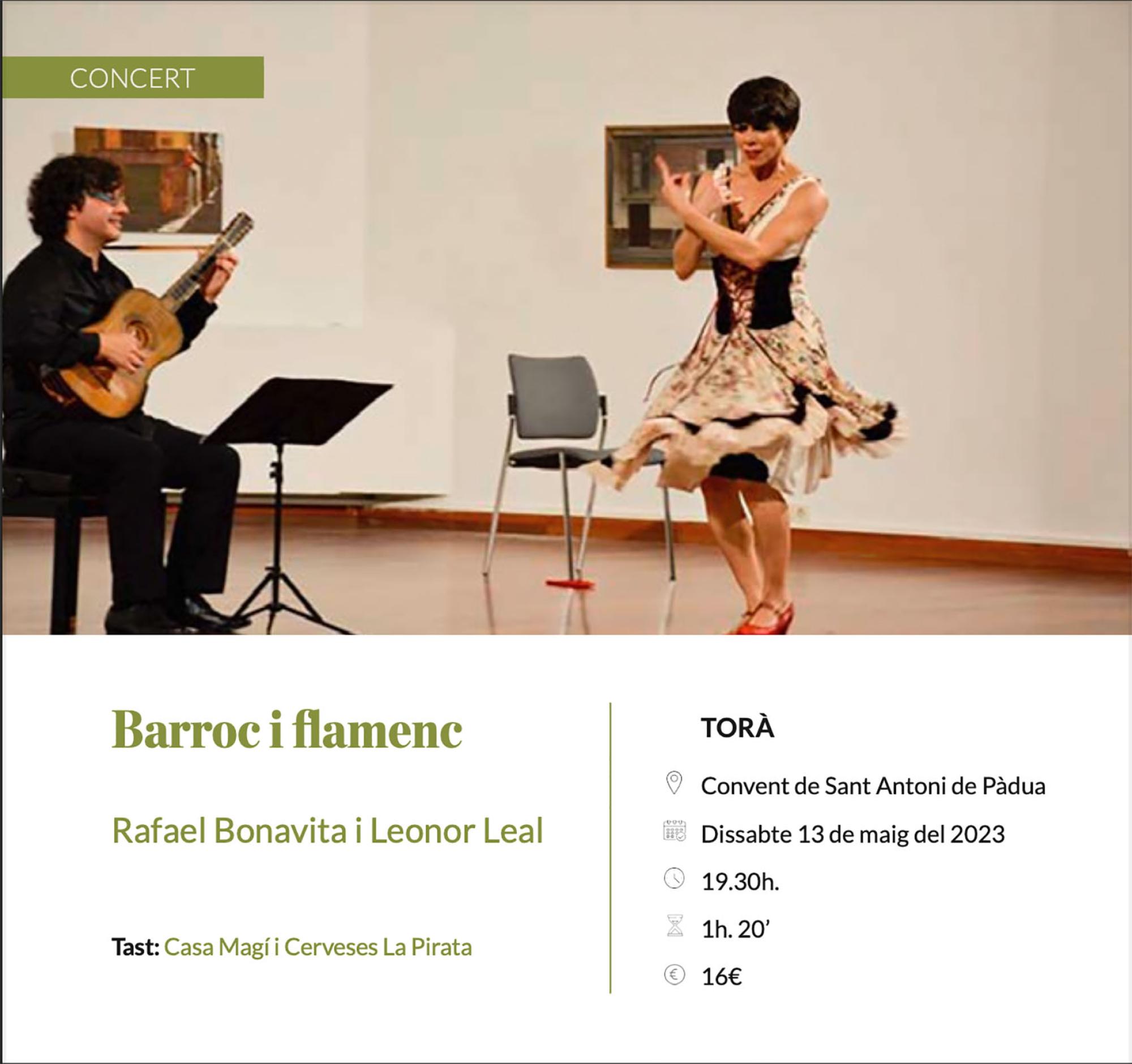 cartell Espurnes barroques concert 'Barroc i flamenc'