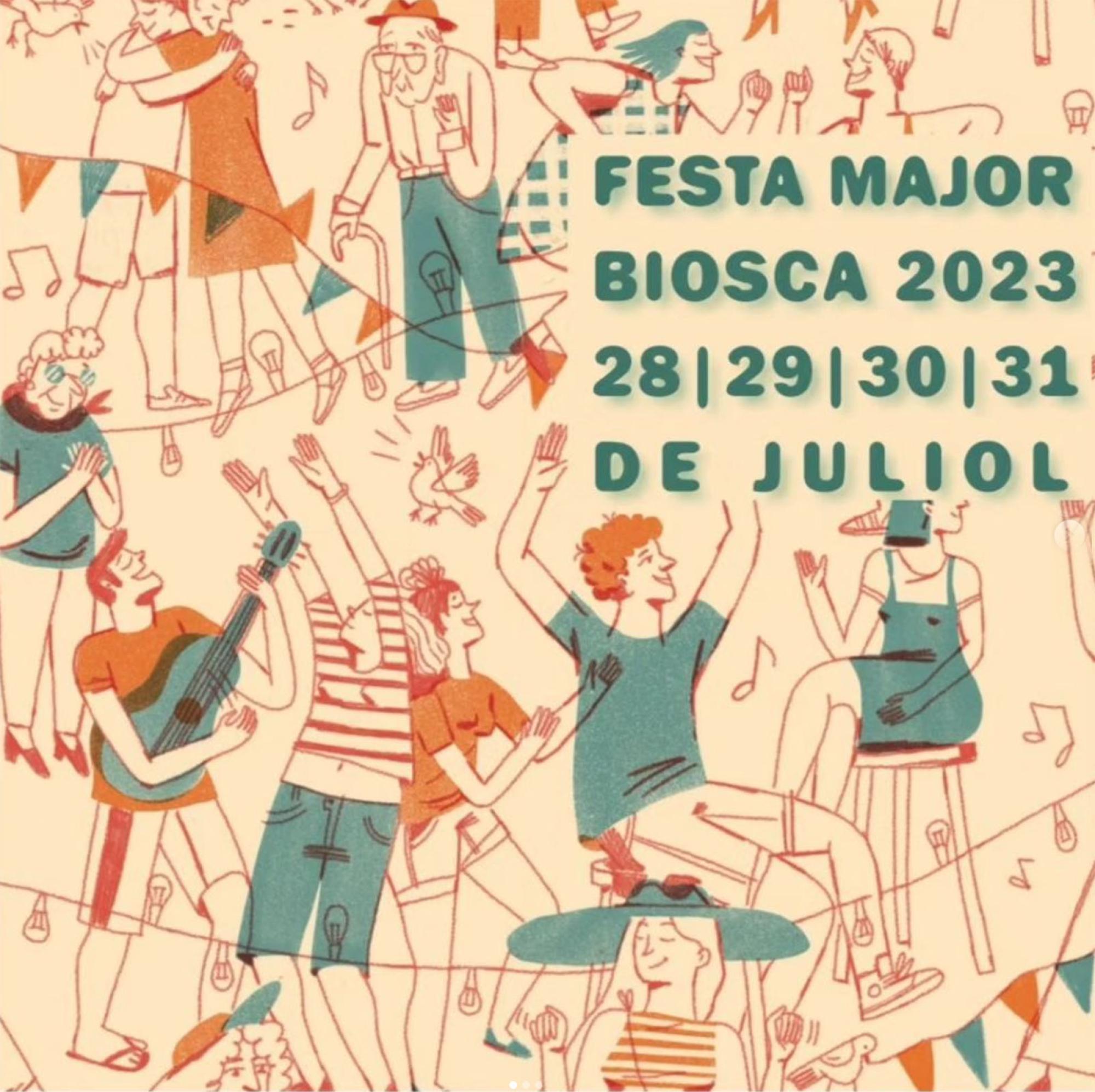 cartell Festa Major de Biosca 2023
