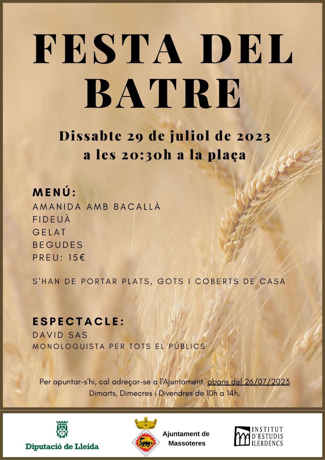 cartell Festa del batre