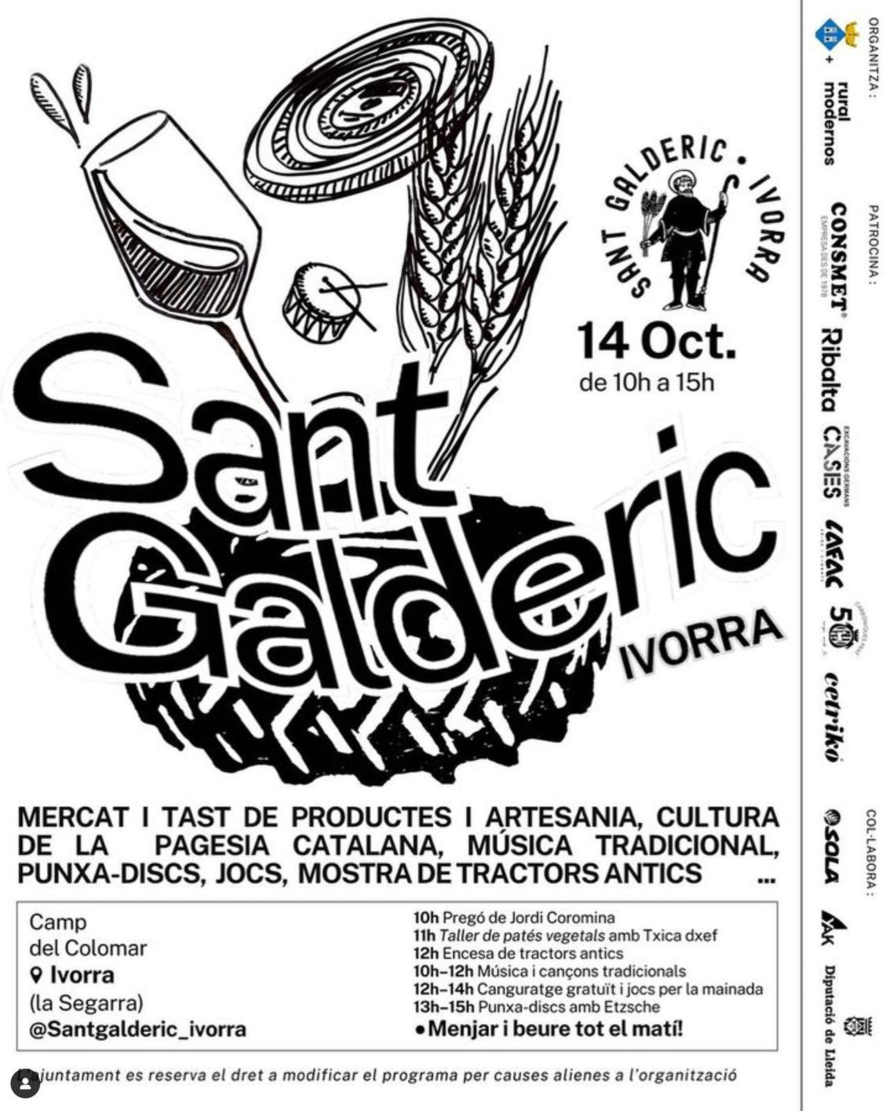 cartell Festa de Sant Galderic a Ivorra