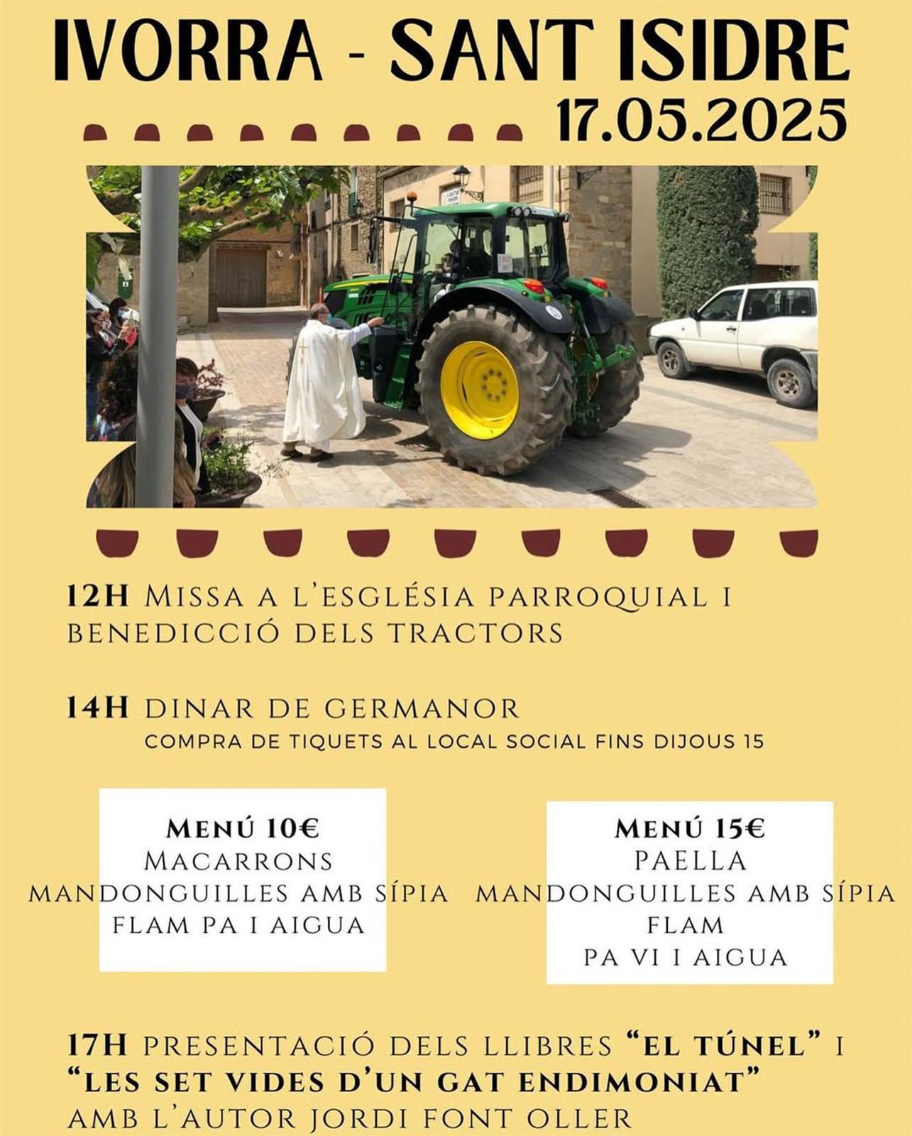 cartell Diada de Sant Isidre 2025 a Ivorra cartell Diada de Sant Isidre 2025 a Ivorra