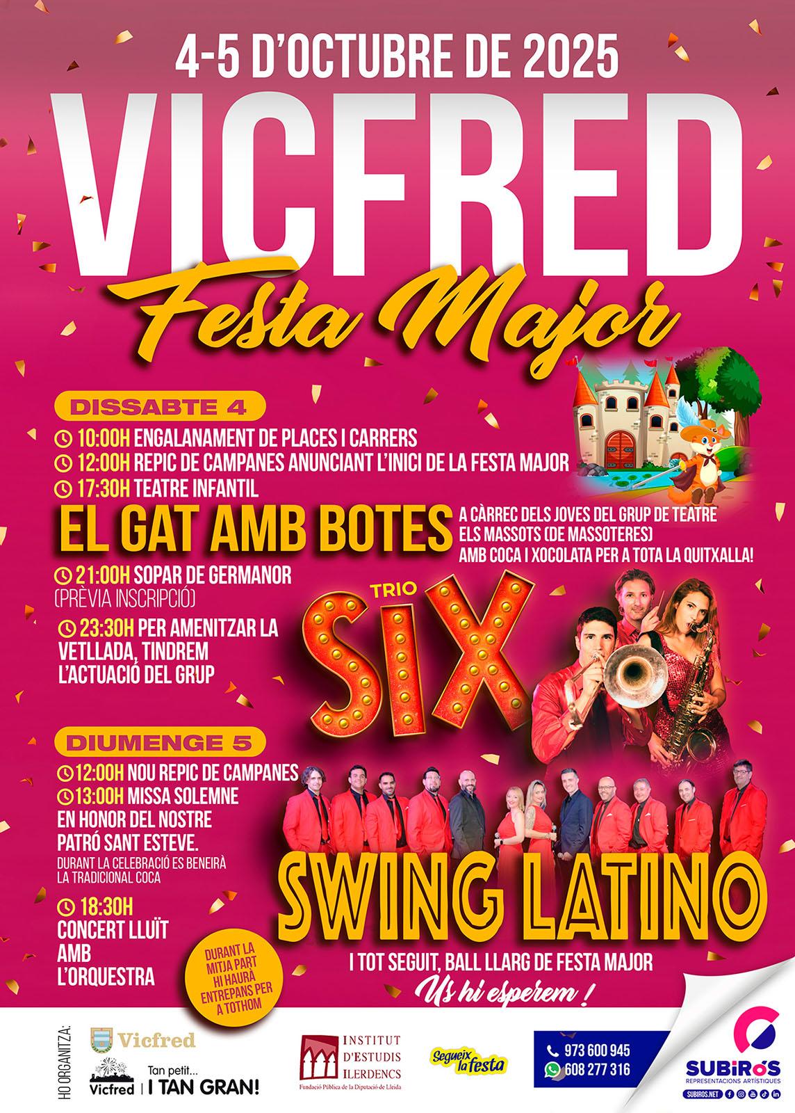 cartell Festa Major de Vicfred 2025