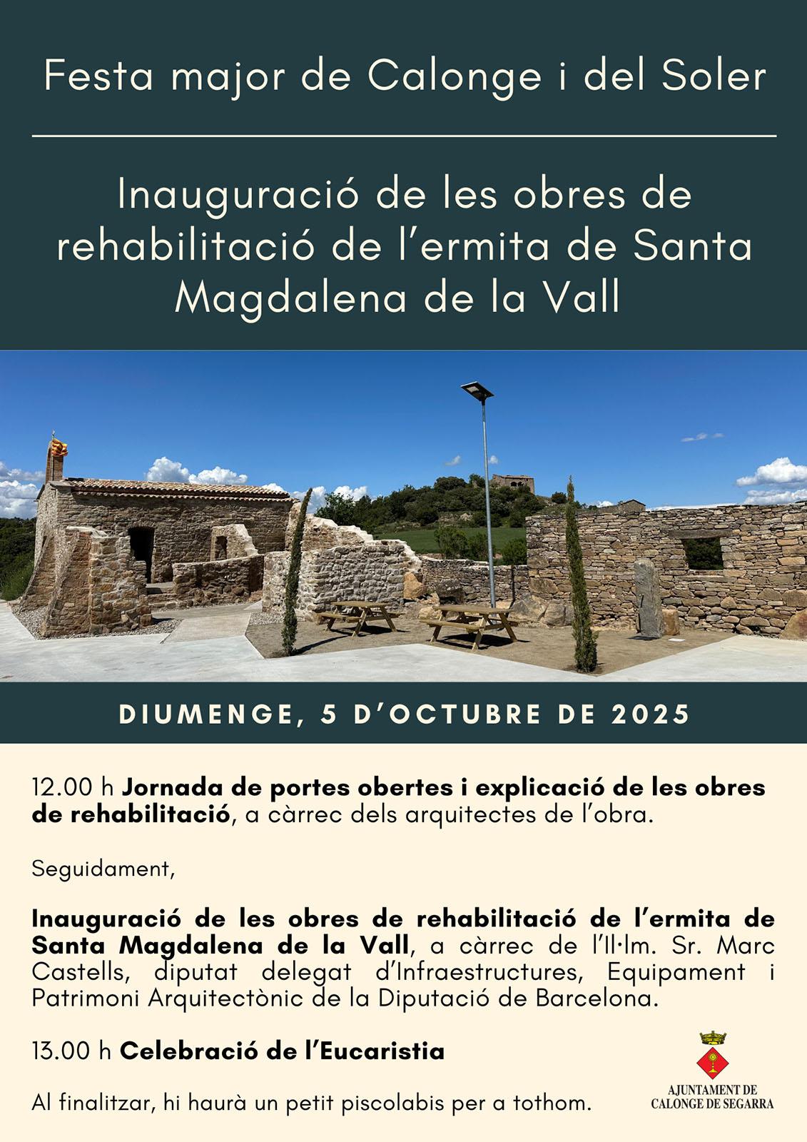 cartell Festa Major de Calonge i El Soler 2025