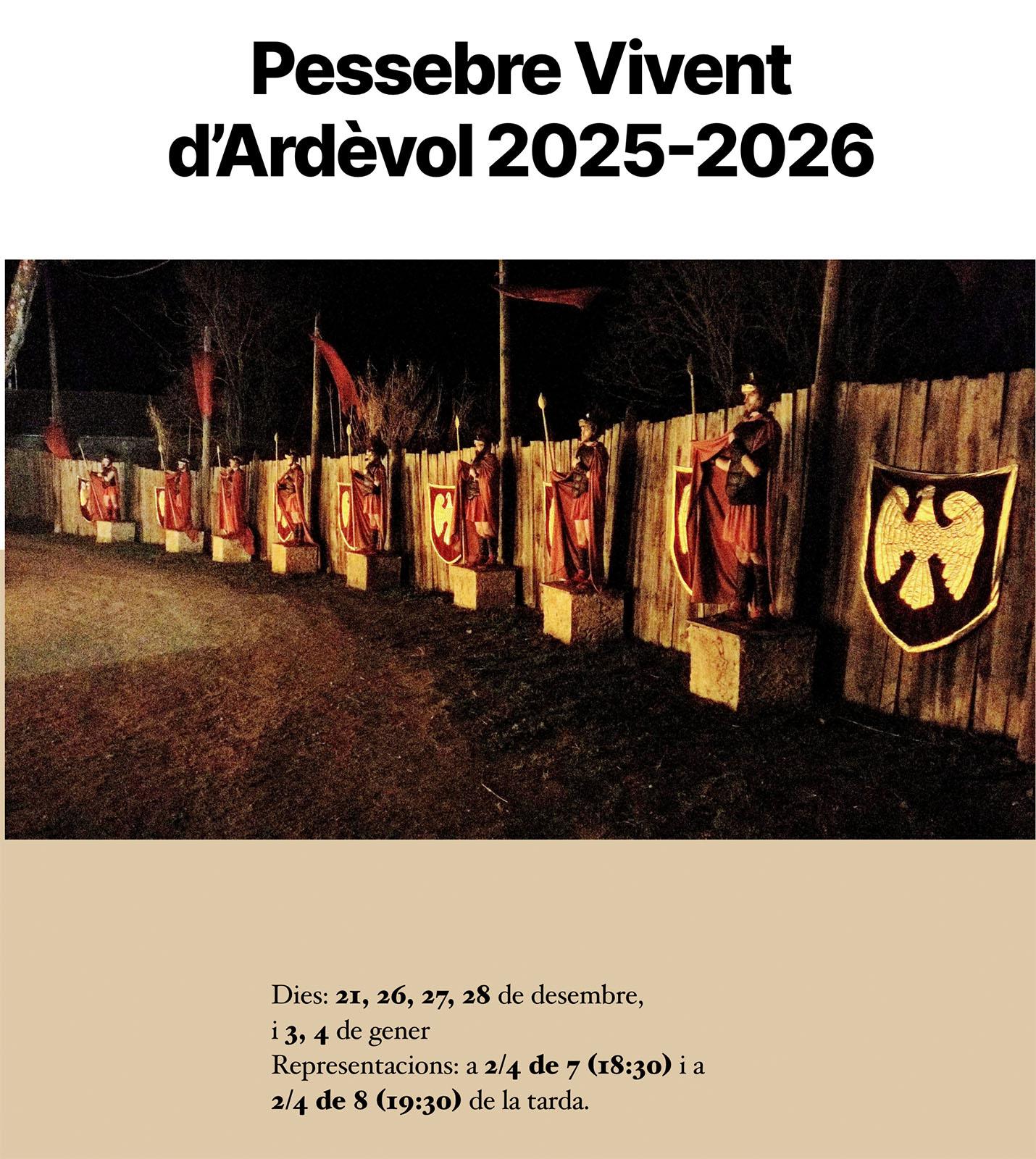 cartell Pessebre vivent d'Ardèvol 2025-26